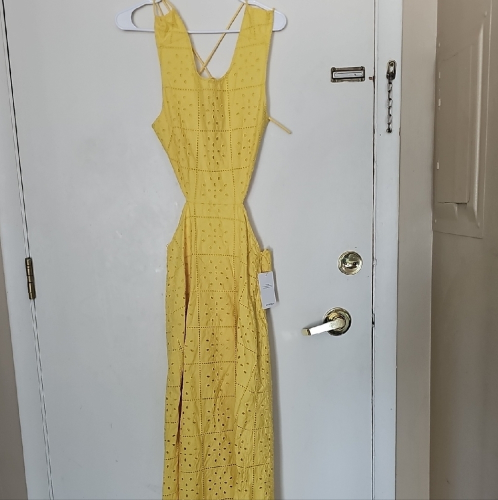 Yellow Sleeveless Maxi Dress